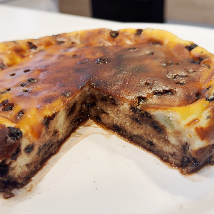 Torta con ricotta e gocce di cioccolato
