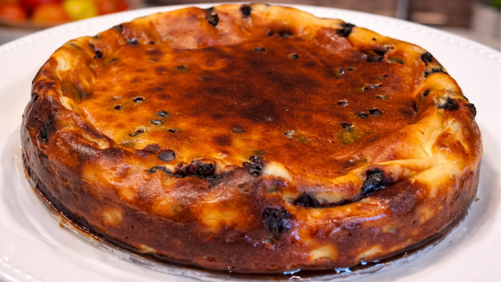 Torta con ricotta e gocce di cioccolato