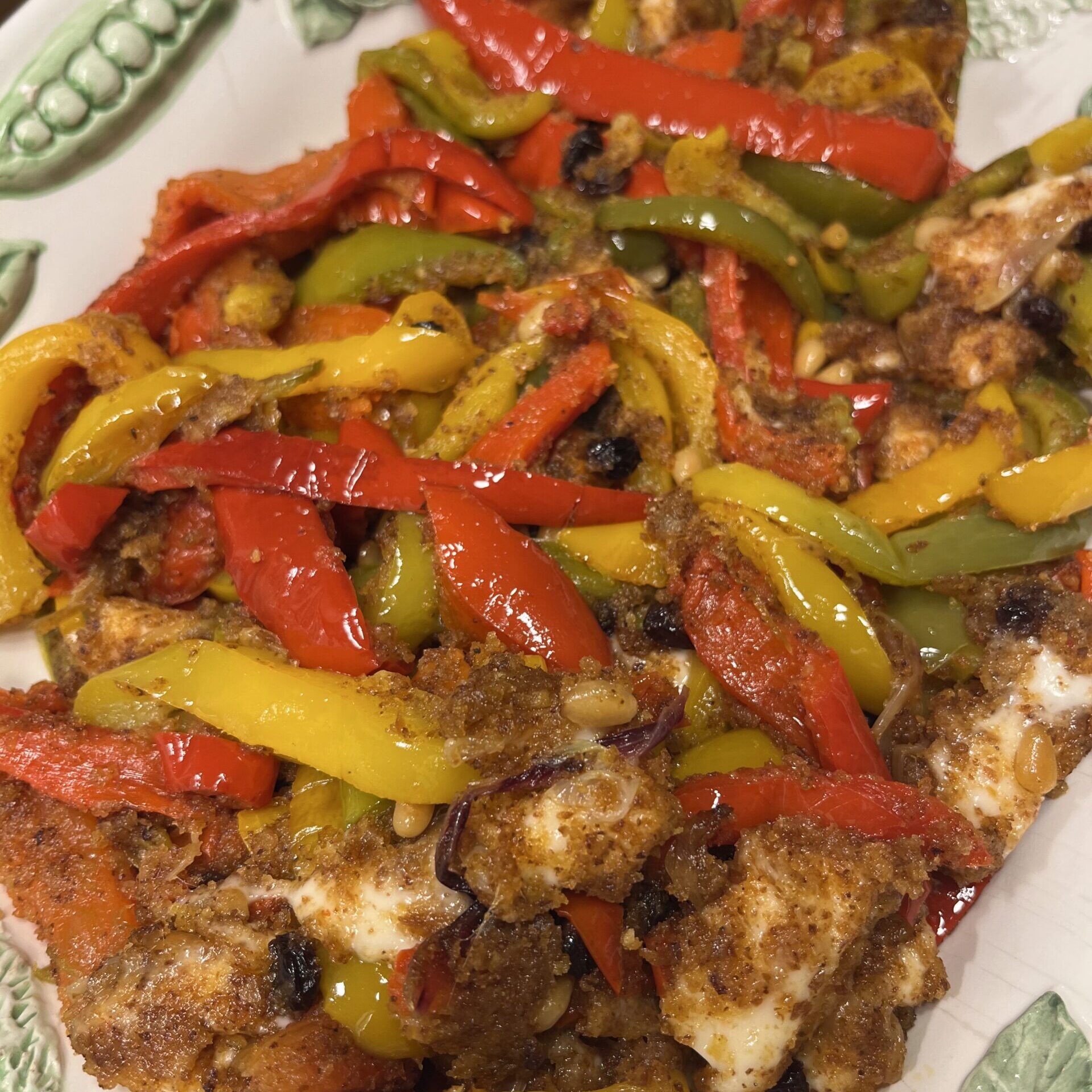 Peperoni con mollica tostata